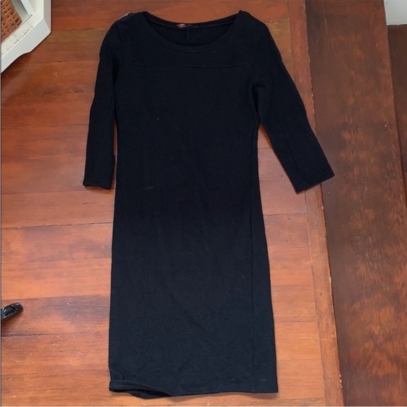 Maje 100% Wool Dress in Black - Picture 2 of 11